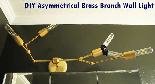 DIY (своими руками) Brass Branch Light создание собственной великолепной асимметричной латунной ветви