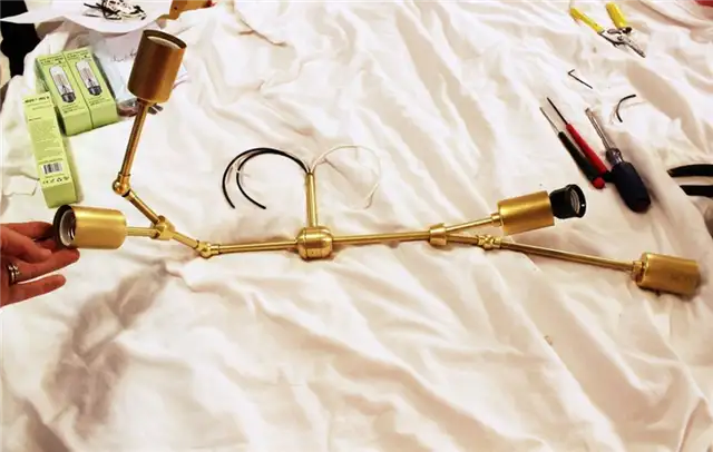 DIY (своими руками) Brass Branch Light - установите красивую асимметричную латунь