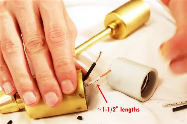 DIY (своими руками) Brass Branch Light-хотите, чтобы провода были достаточно длинными