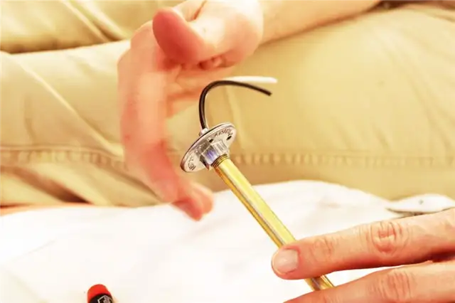 DIY (своими руками) Brass Branch Light - проведите провода через основание