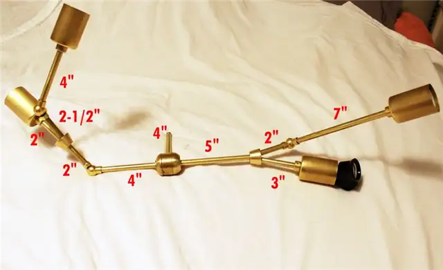 DIY (своими руками) Brass Branch Light создание собственной великолепной асимметричной латунной ветви