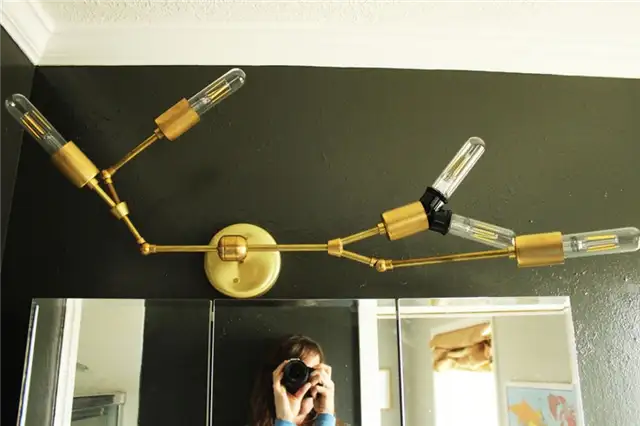 DIY (своими руками) Brass Branch Light - благодарность за то, что светильник