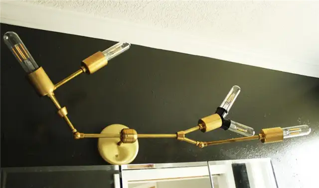 DIY (своими руками) Brass Branch Light - элегантная латунь взаимодействует