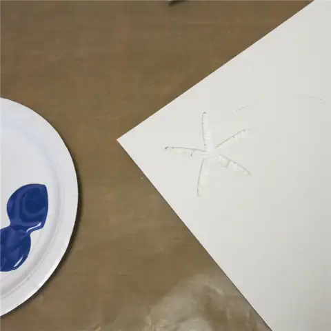Make Your Own Rope Coasters - подготовка к нанесению трафарета