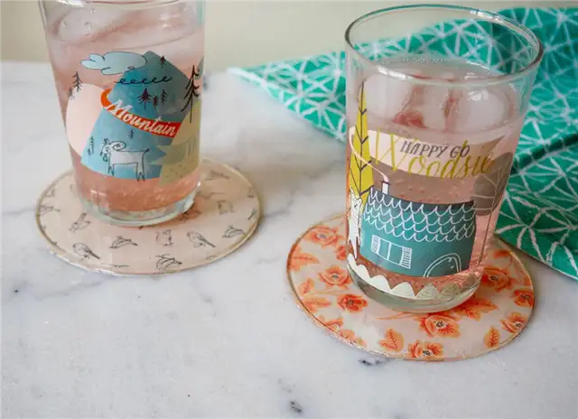 Современные простые узорчатые подставки DIY (своими руками) из смолы