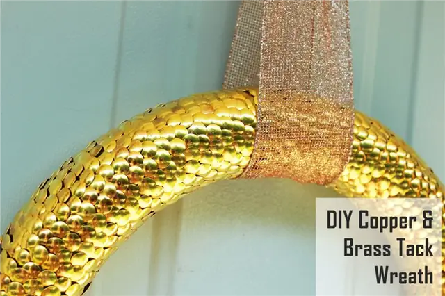 Осенний венок из латуни и меди DIY (своими руками)