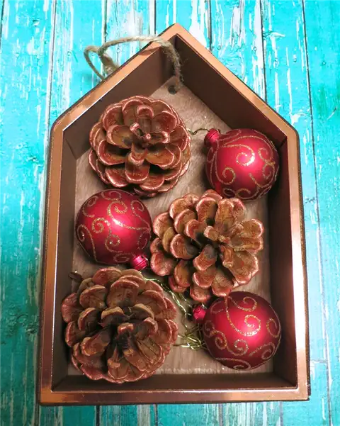 Shadowbox Christmas Ornament Tutorial Декорирование