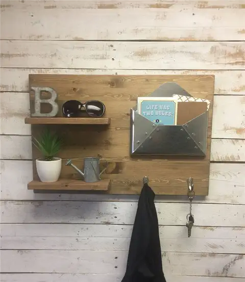 Органайзер для почты в деревенском стиле DIY (своими руками)