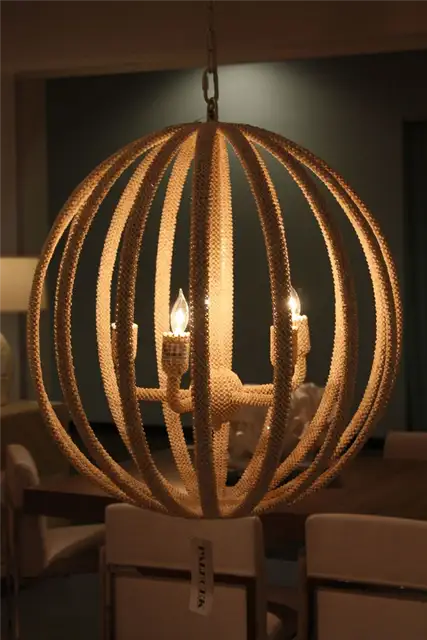 Романтическая круглая люстра Madera Coco Chandelier