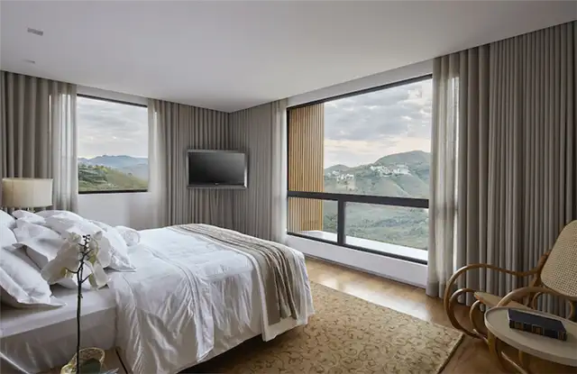 В Valley House есть спальни с прекрасными панорамами