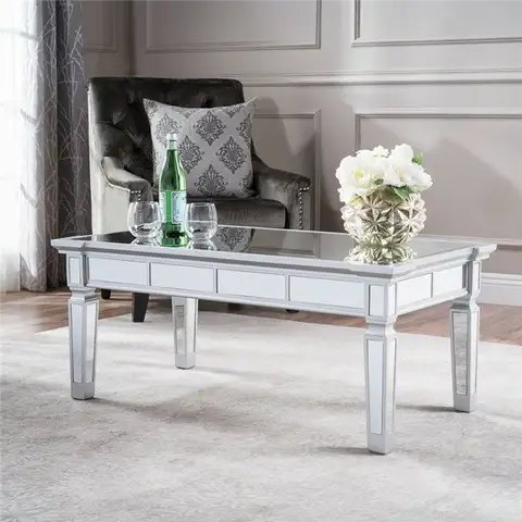 Sola Зеркальная отделка кофейного столика из искусственного дерева