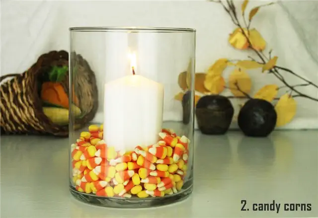 Свеча из конфетной кукурузы