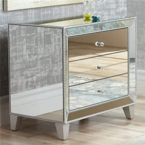 Акцентный столик Liza 3-Drawer 30 Wide Mirrored Accent Table