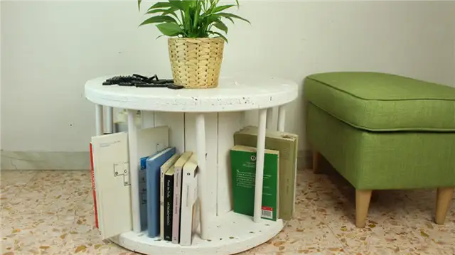 Журнальный столик из кабельной катушки