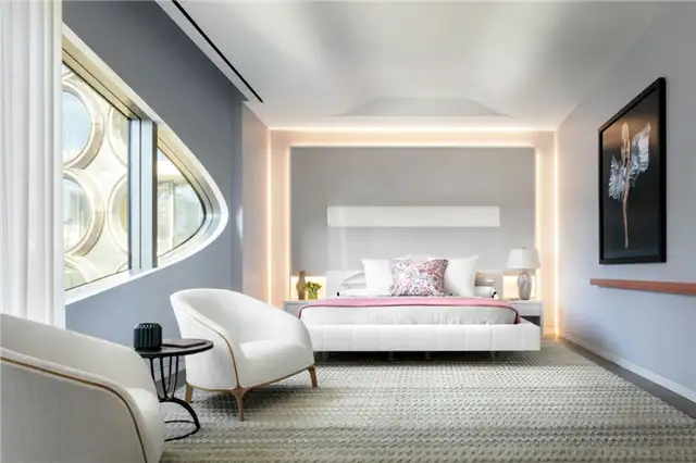 520 West 28th Zaha Hadid Architects Дизайн спальни
