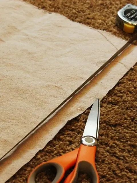 Fabric Scraps Hi Banner DIY (своими руками) - измерьте ткань