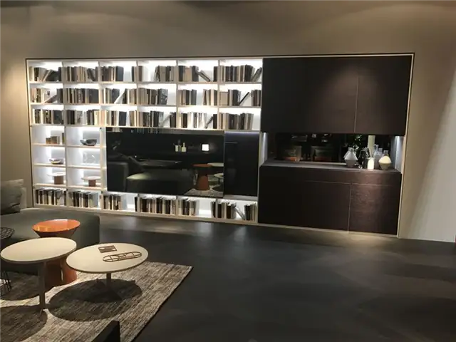 Стенка для хранения книг в гостиной