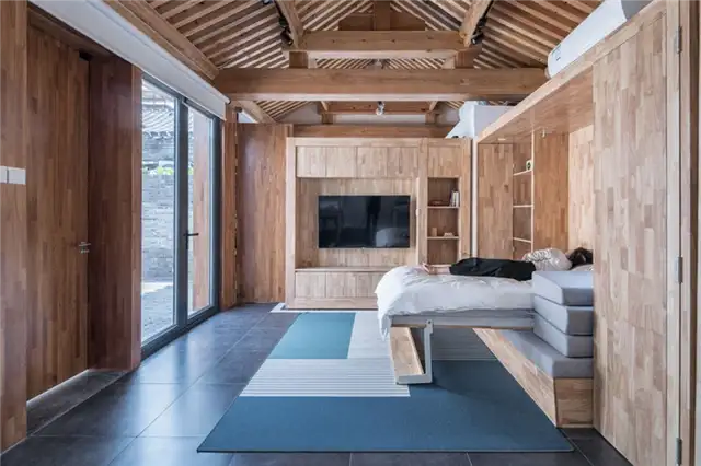 Гостиная Маленький дом будущего Baitasi, спроектированный dot Architects