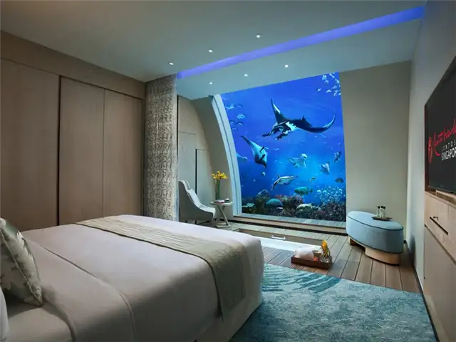 Подводная комната на курорте World Sentosa