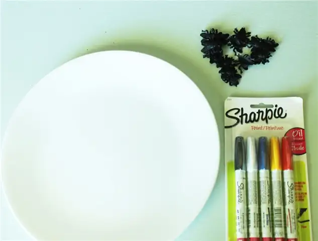DIY (своими руками) Запеченные тарелки с насекомыми - искусство с шарпи