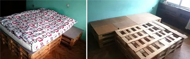 DIY (своими руками) кровать паллет планы