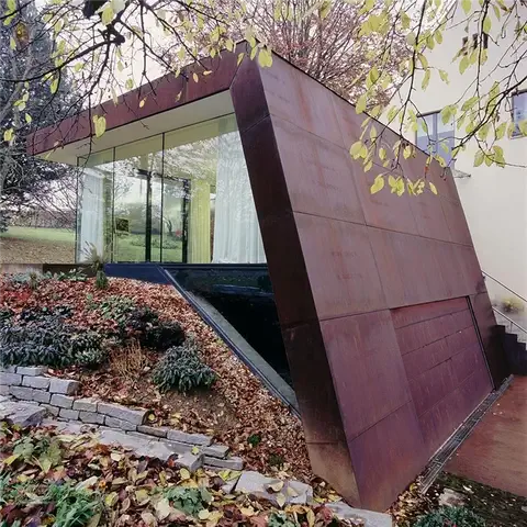 Дом из кортена от x Architekten в Линце Расширение