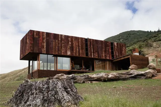Гора K Valley House Экстерьер дома из кортена
