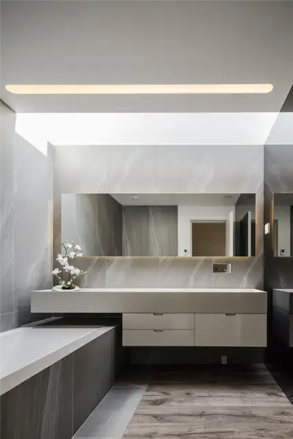 Дом Fraiao в Португалии от Trama Arquitetos - интерьер ванной комнаты