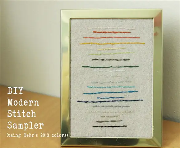 DIY (своими руками) Simple Modern Sampler
