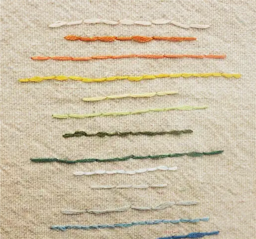 DIY (своими руками) Simple Modern Sampler - варьируйте длину линий и стежков для удовольствия