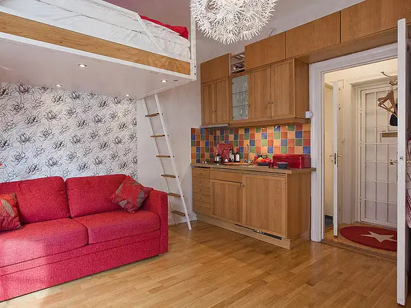 крошечные шведские апартаменты-21sqm