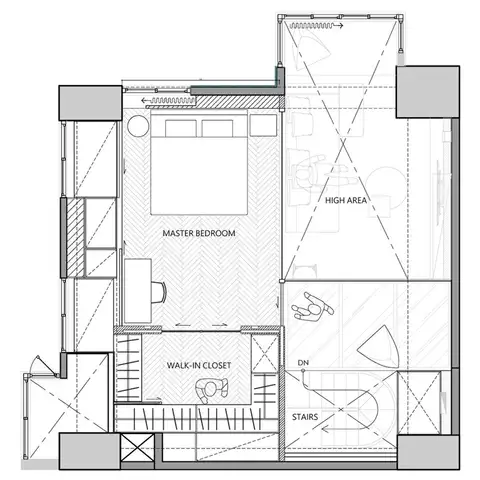 Современный дизайн интерьера от PENY HSIEH INTERIORS - план этажа