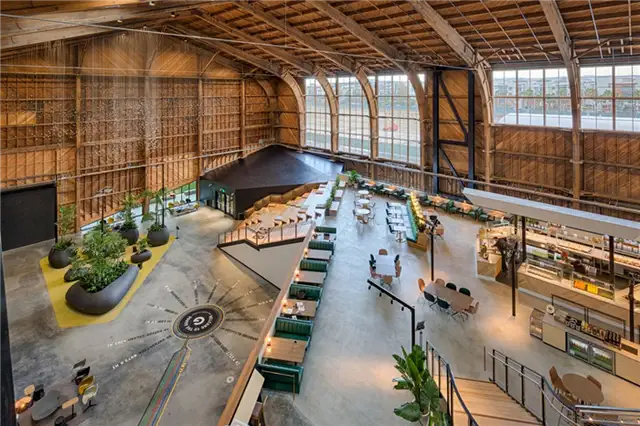 Новый офис Google в Лос-Анджелесе от ZGF architects в Калифорнии - бетонный пол