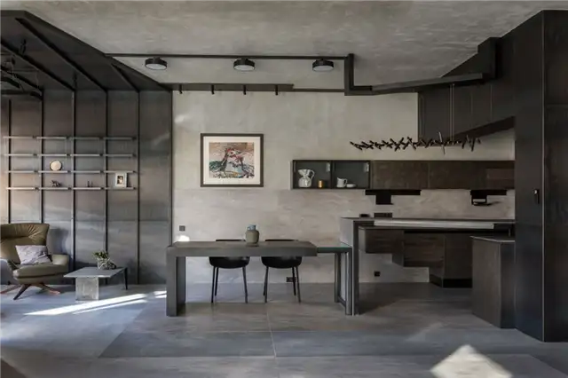Лофт в интерьере Grey Interiors Алексея Розенберга