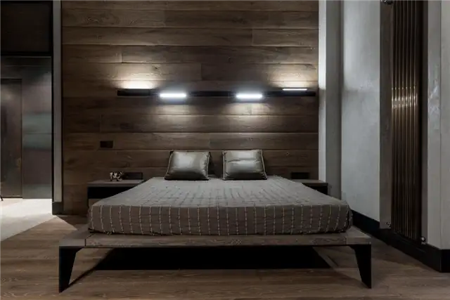 The Grey Interiors Loft интерьер Алексея Розенберга - кровать с платформой