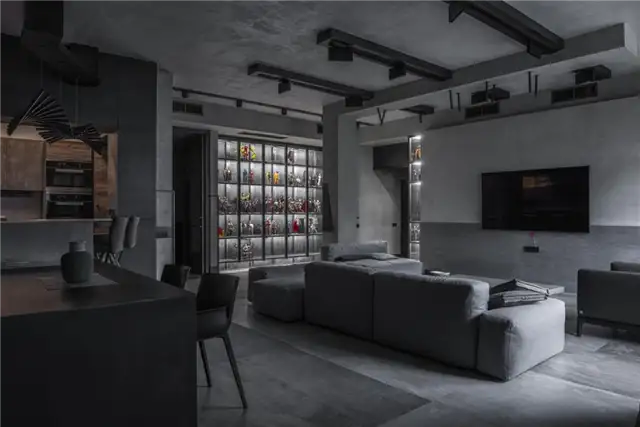 Интерьер лофта The Grey Interiors от Алексея Розенберга - коллекция витрин