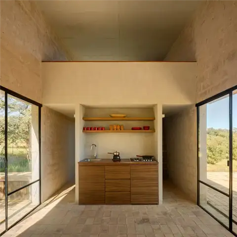 Мексиканская хижина PPAA Pérez Palacios Arquitectos Asociados - небольшая мини-кухня