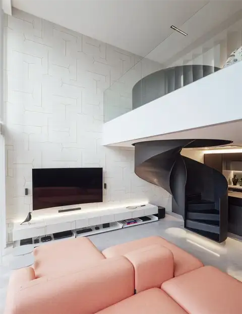 Diego Loft Design by Arquitetura Nacional - красота винтовой лестницы