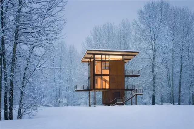 Хижина Winter Delta Shelter от Olson Kundig Architects