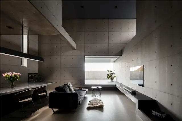 Полностью бетонный японский дом Tranquil House