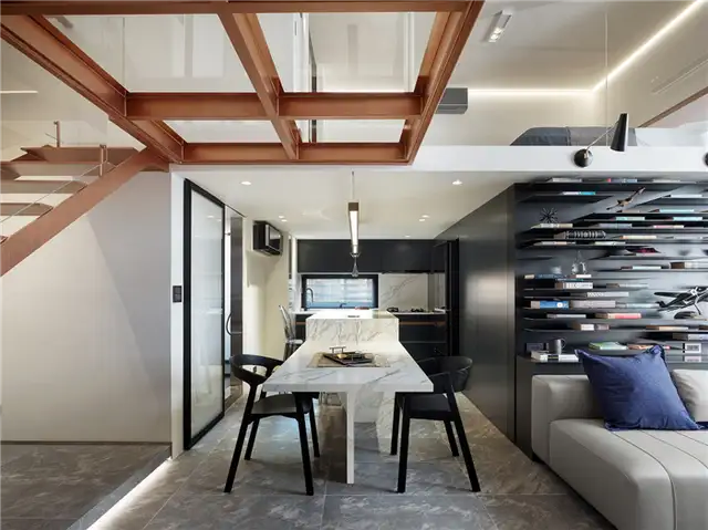 Современный дизайн интерьера от PENY HSIEH INTERIORS - мраморный остров