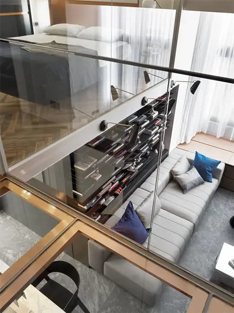 Современный дизайн интерьера от PENY HSIEH INTERIORS - стеклянный пол