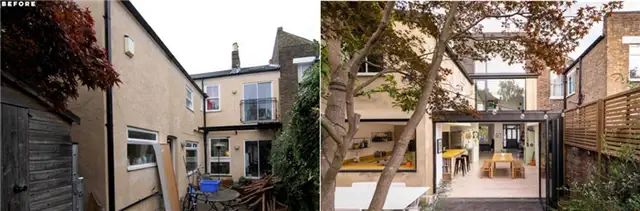 London House Extension - The Coach House от Studio 30 Architects - до и после