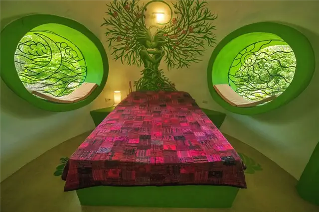 Купольный дом GreenMoon в Коста-Рике - спальная зона