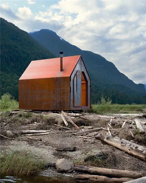 Corten Steel Power Construction Prefab Tiny Cabin - Semi Custom