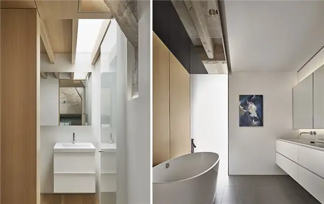 Michigan Loft in Chicago Design by Vladimir Radutny Architects - современная ванная комната