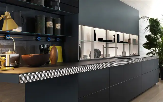 Кухня Valcucine из матового сланца смарт