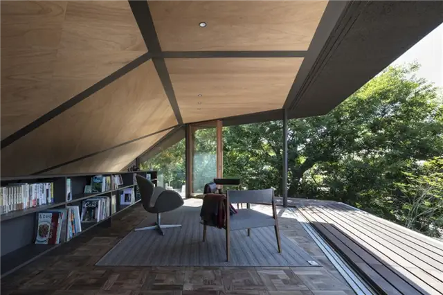 Японский дом Fuseika от T-Square Design Associates - крыша