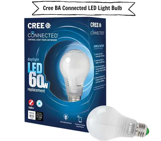 Cree BA Connected 60W эквивалент дневной свет диммируемая светодиодная лампа 