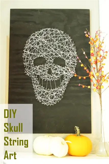 DIY (своими руками) Череп String Art